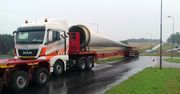 Transportowali wielki wiatrak bez zezwoleń. Łączna kara to nawet 75 tys. zł