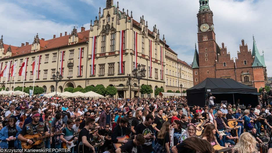 Gitarowy Rekord Guinnessa we Wrocławiu. Pobito zeszłoroczny rekord