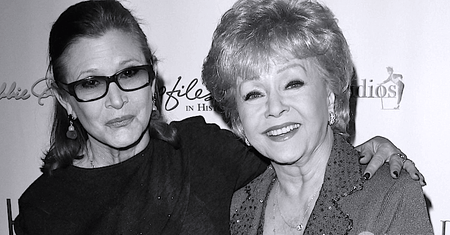 Największe gwiazdy Hollywood pożegnały Carrie Fisher i Debbie Reynolds [GALERIA]
