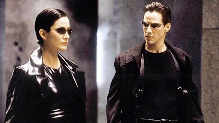 Carrie-Anne Moss i Keanu Reeves w pierwszym "Matriksie"