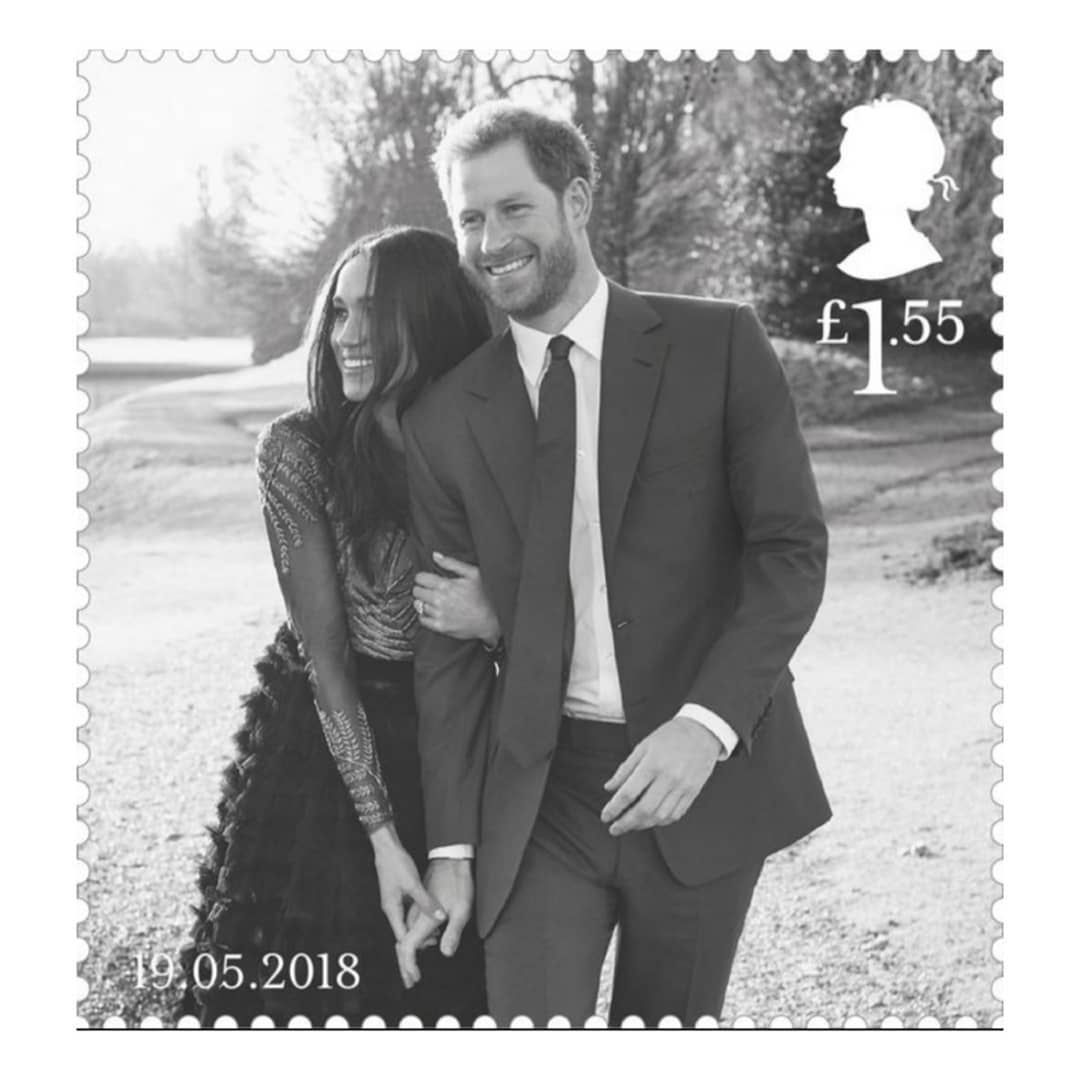 Ślubne znaczki z księciem Harrym i Meghan Markle