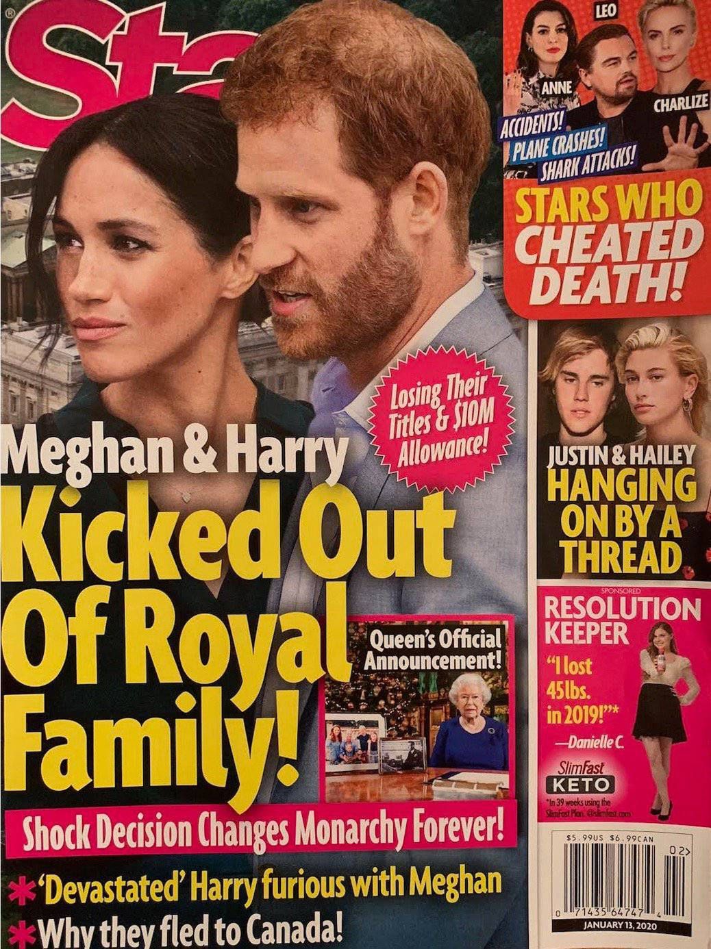 Książę Harry i Meghan Markle na okładce Star