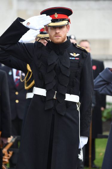 Książę Harry w mundurze galowym