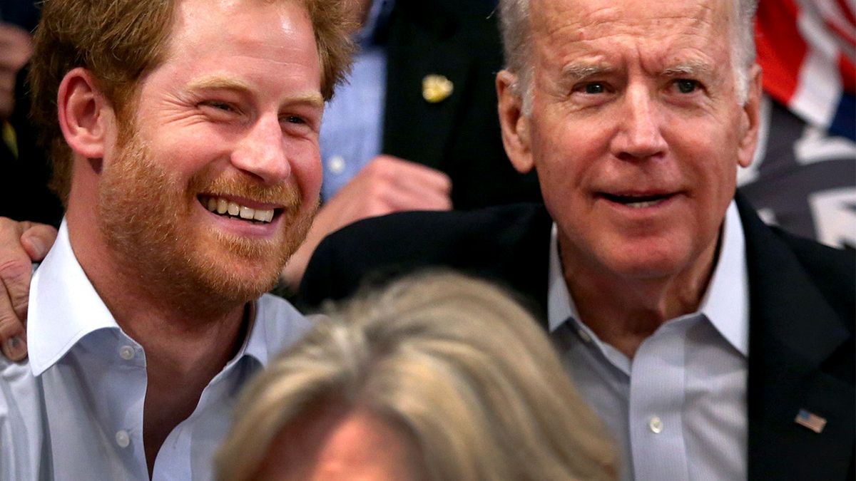 Książę Harry i Joe Biden