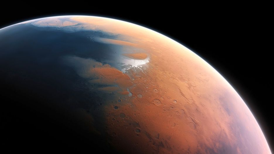 Misja Mars Express odkryła płynne jezioro pod biegunem Marsa