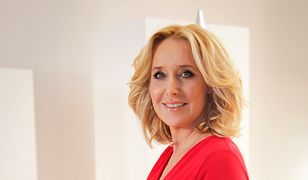 Agata Młynarska w eleganckiej czerwieni