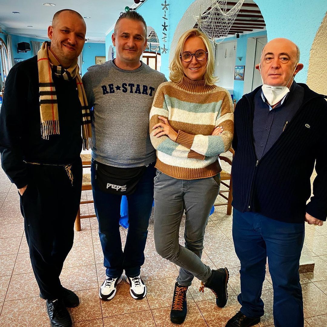 Agata Młynarska z bratem
