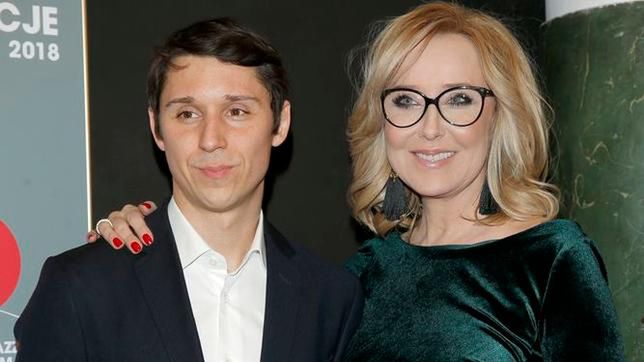 Agata Młynarska z synem Stanisławem