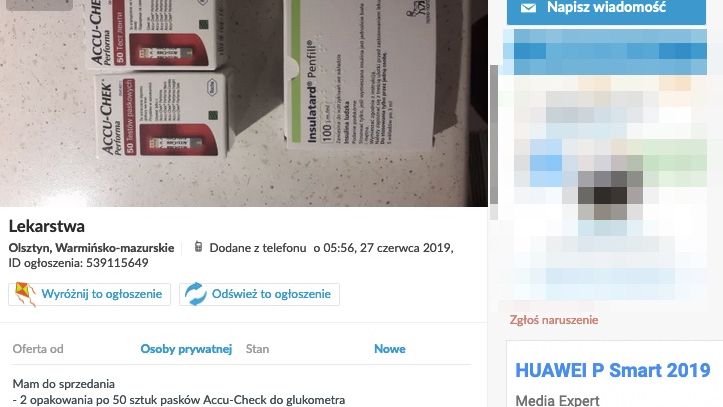 Choć to nielegalne, bez trudu można np. w OLX znaleźć oferty leków na receptę. 
