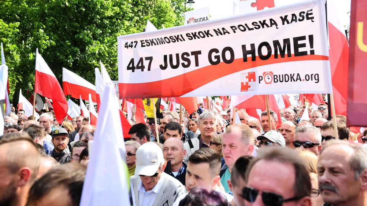 Marsz #STOP447, organizowany przez Stowarzyszenie Marsz Niepodległości