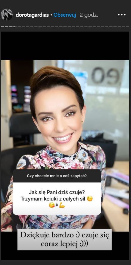 Dorota Gardias mówi o koronawirusie