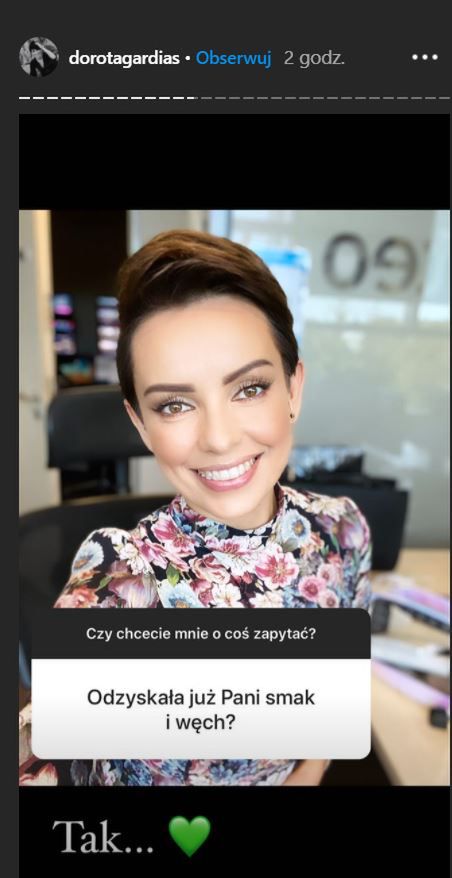 Dorota Gardias mówi o koronawirusie