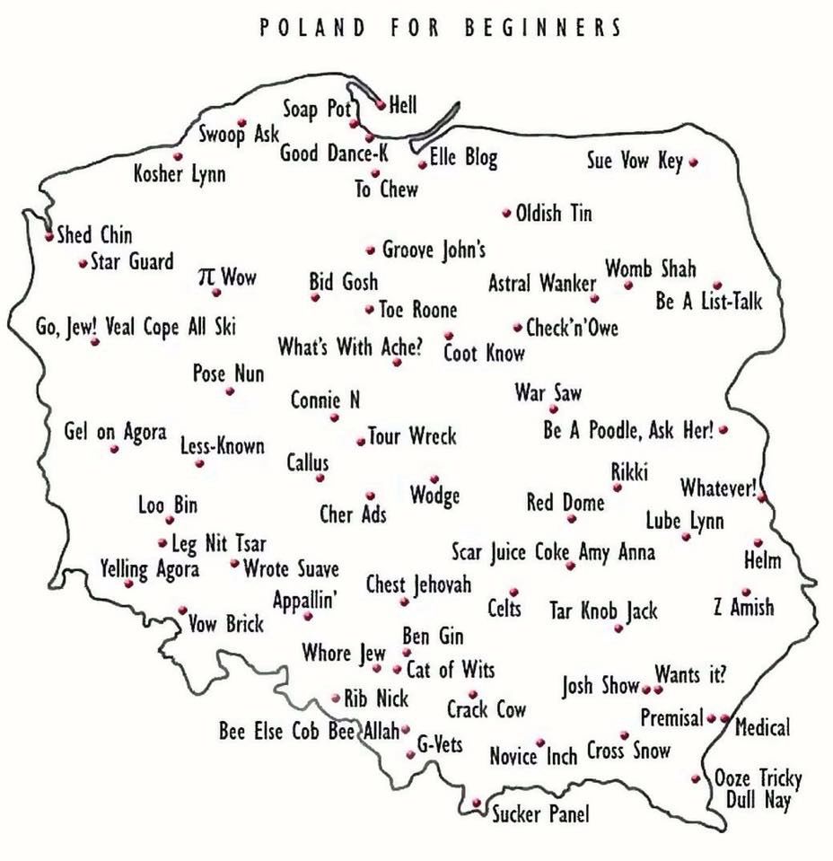 "Polska dla początkujących". Jak nauczyć obcokrajowców czytać polskie miasta?