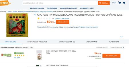 W polskim internecie można dostać "plastry tygrysie". Mają pochodzić ze "sproszkowanych kości"