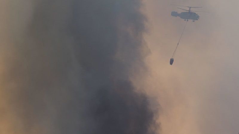 Rozbiła się jedna z maszyn, pomagająca strażakom w walce z pożarami lasów