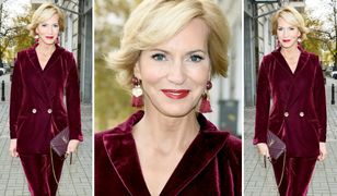 LOOK OF THE DAY: Paulina Smaszcz-Kurzajewska w aksamitnym bordo