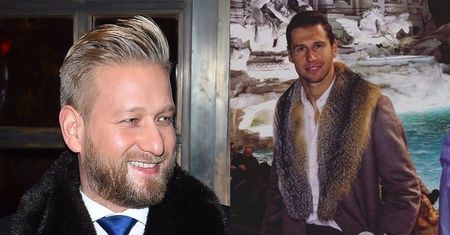 Bartosz Jędrzejak jak Grzegorz Krychowiak. On też pokochał "niemęski" płaszcz z futrzanym kołnierzem