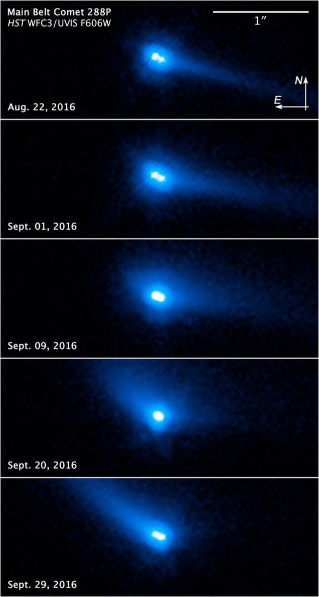 Planetoidy 288P w obiektywie Teleskopu Hubble'a 