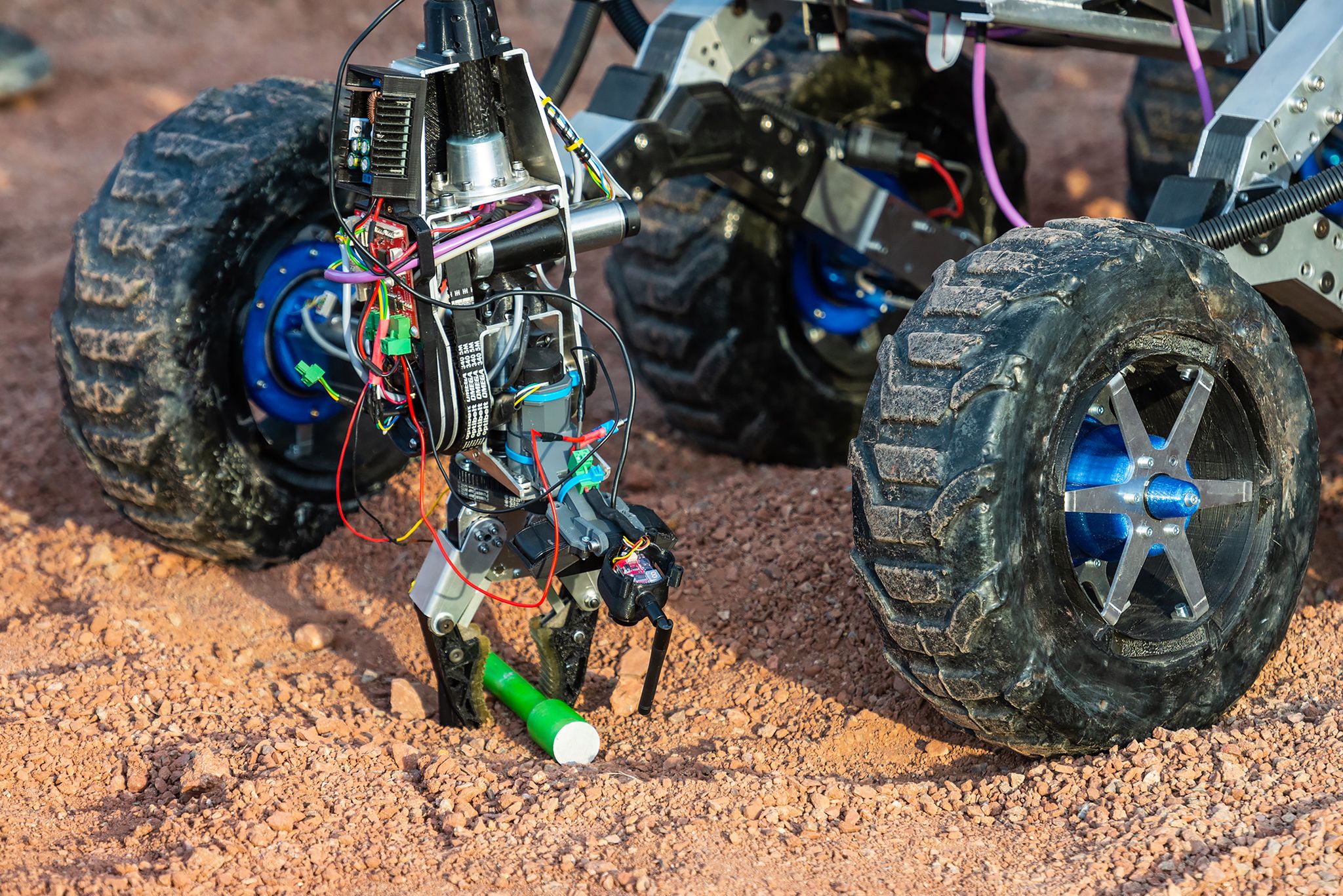 Pobieranie próbek było jedną z konkurencji podczas European Rover Challenge 