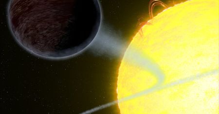 Jest ciemna jak smoła i dwa razy większa od Jowisza. To planeta WASP-12b