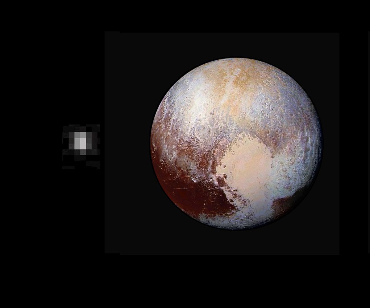 Pierwsze i ostatnie zdjęcie Plutona zapierają dech. Pokazują, jak ogromny postęp zrobiła nauka