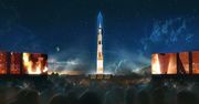 Saturn V na Pomniku Waszyngtona. Projekcja z okazji 50. rocznicy lądowania na Księżycu