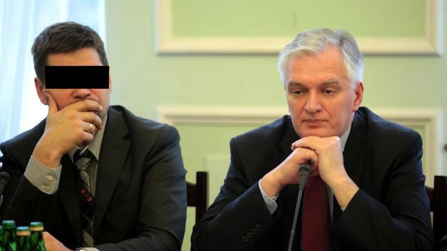 Styczeń 2012 r. Wiceminister Michał K. i jego ówczesny szef minister sprawiedliwości Jarosław Gowin na posiedzeniu sejmowej komisji