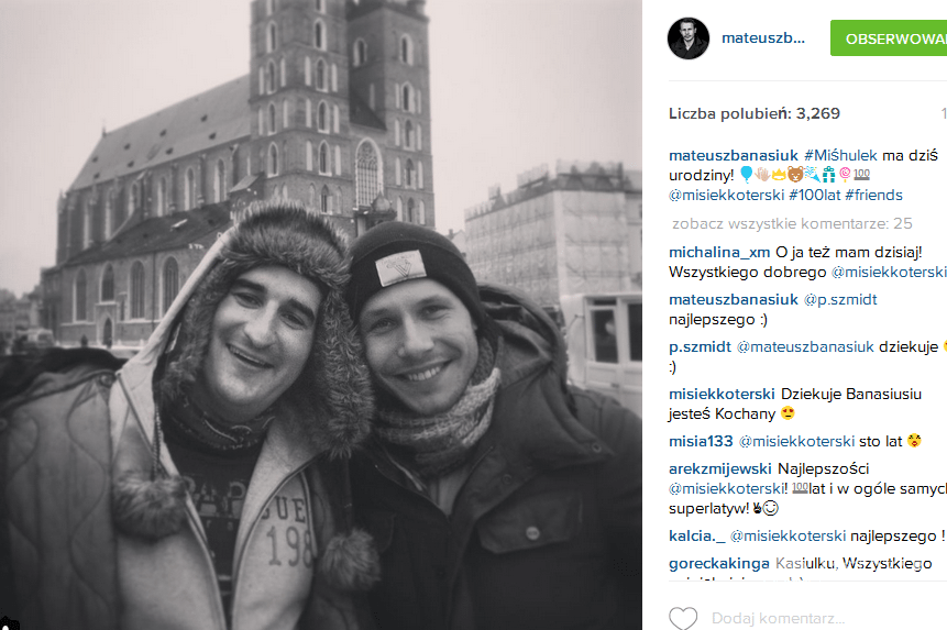 Michał Koterski i Mateusz Banasiuk przyjaźnią się