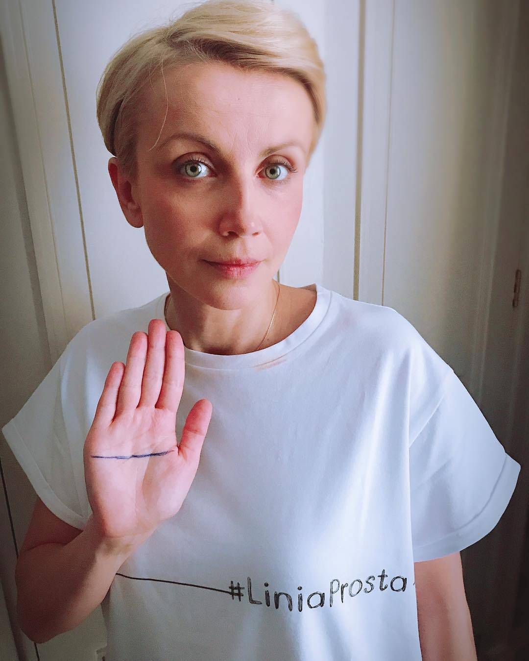 Katarzyna Zielińska wspiera akcję "Linia prosta"