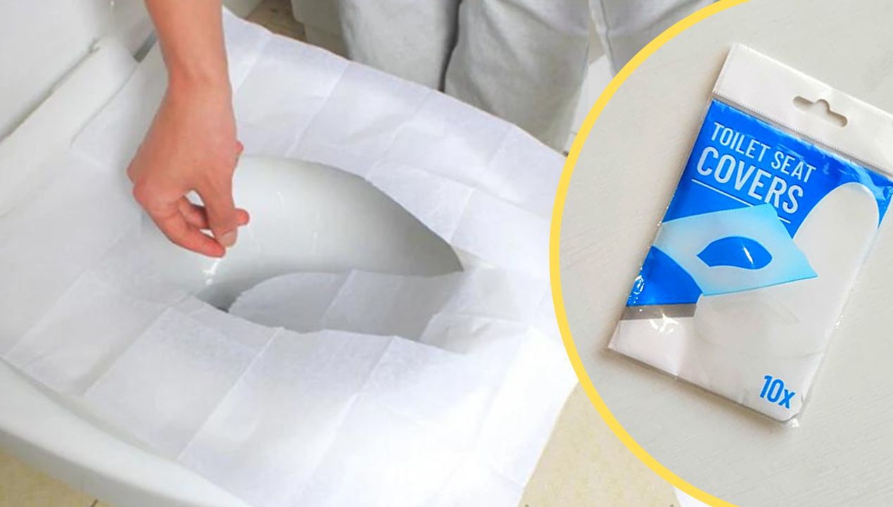 Disposable Toilet Seat Cover Has This Part for One Purpose. Do Not Tear It Off!