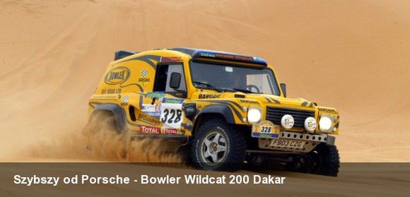 Szybszy od Porsche - Bowler Wildcat 200 Dakar