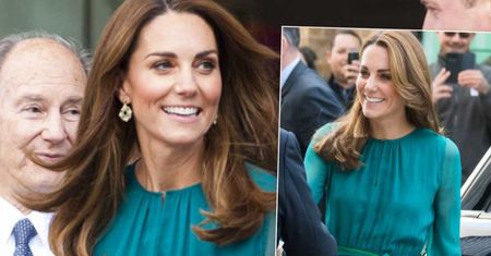 Księżna Kate w zjawiskowej, turkusowej sukni. Kreacja pokazała prawdę o kolejnej ciąży