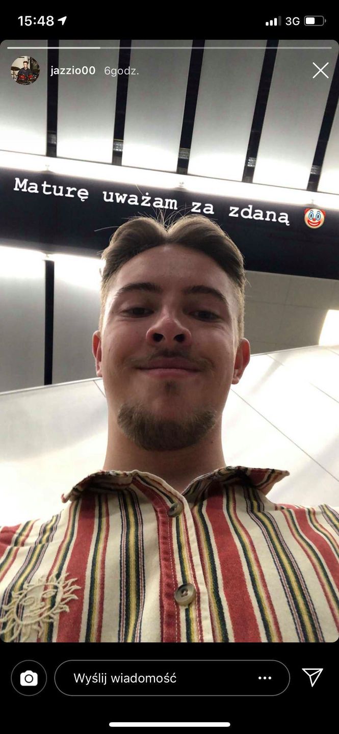 Jan Dąbrówka zdał maturę