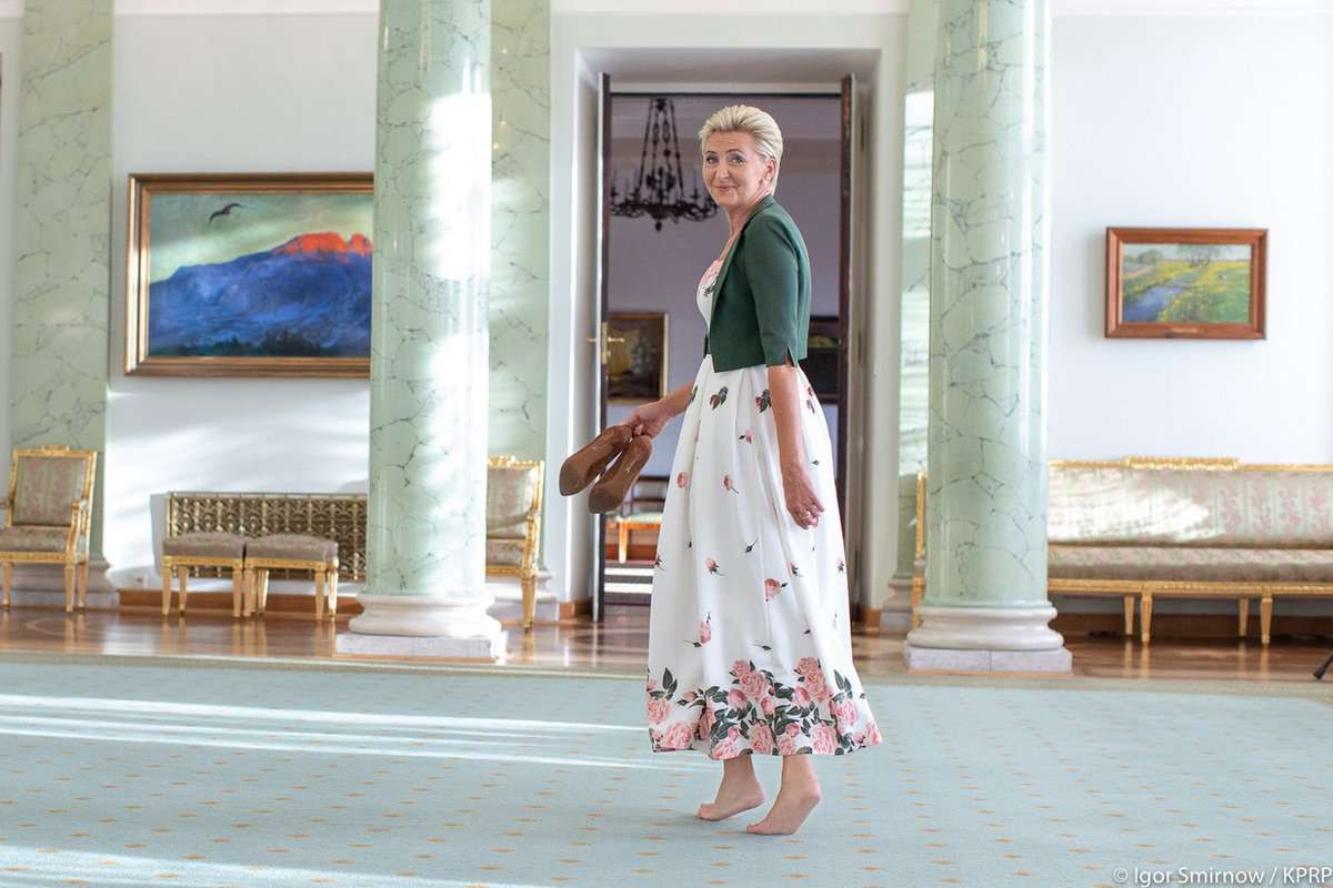 Agata Duda na boso w Pałacu Prezydenckim