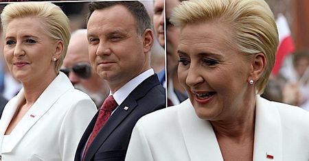 Agata Duda przebrała się za polską flagę! Jej biało-czerwony komplet zasługuje na owacje!