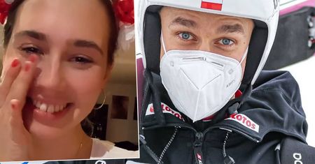 Piotr Żyła mistrzem świata. Reakcja jego partnerki to dowód wielkiej miłości. Zachowanie na miarę Lewandowskiej