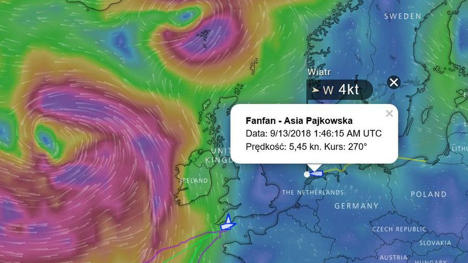 Trudna sytuacja polskiej żeglarki. Płynie dookoła świata, na trasie pojawił się huragan