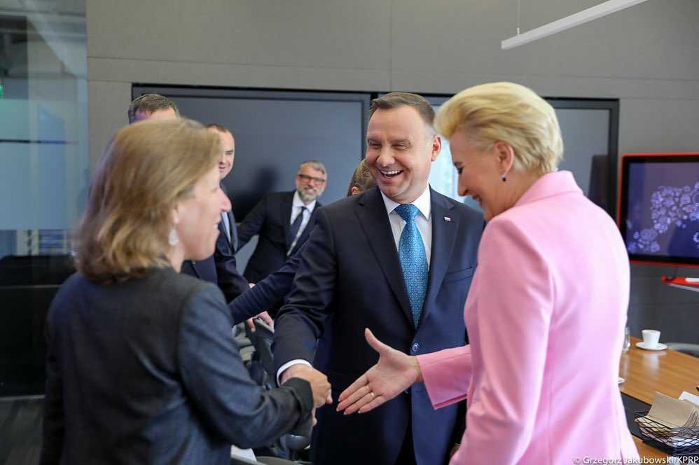 Agata Duda podczas spotkania w siedzibie Google w Kalifornii