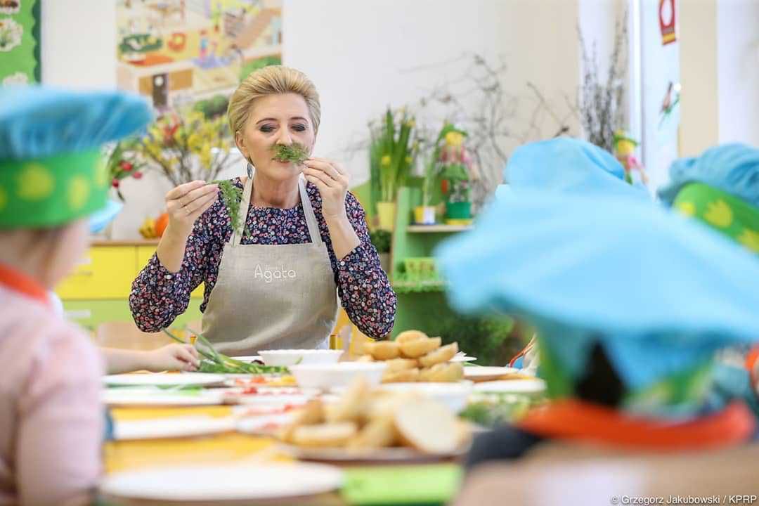 Agata Duda w kuchni