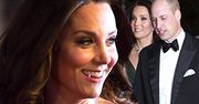 Ciężarna księżna Kate na galę BAFTA 2018 wybrała kreację w odważnym kolorze! Znakomicie podkreśliła swój brzuszek!