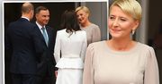Agata Duda zadała szyku na spotkaniu z książęcą parą! Podobną sukienkę niedawno miała na sobie księżna Kate!