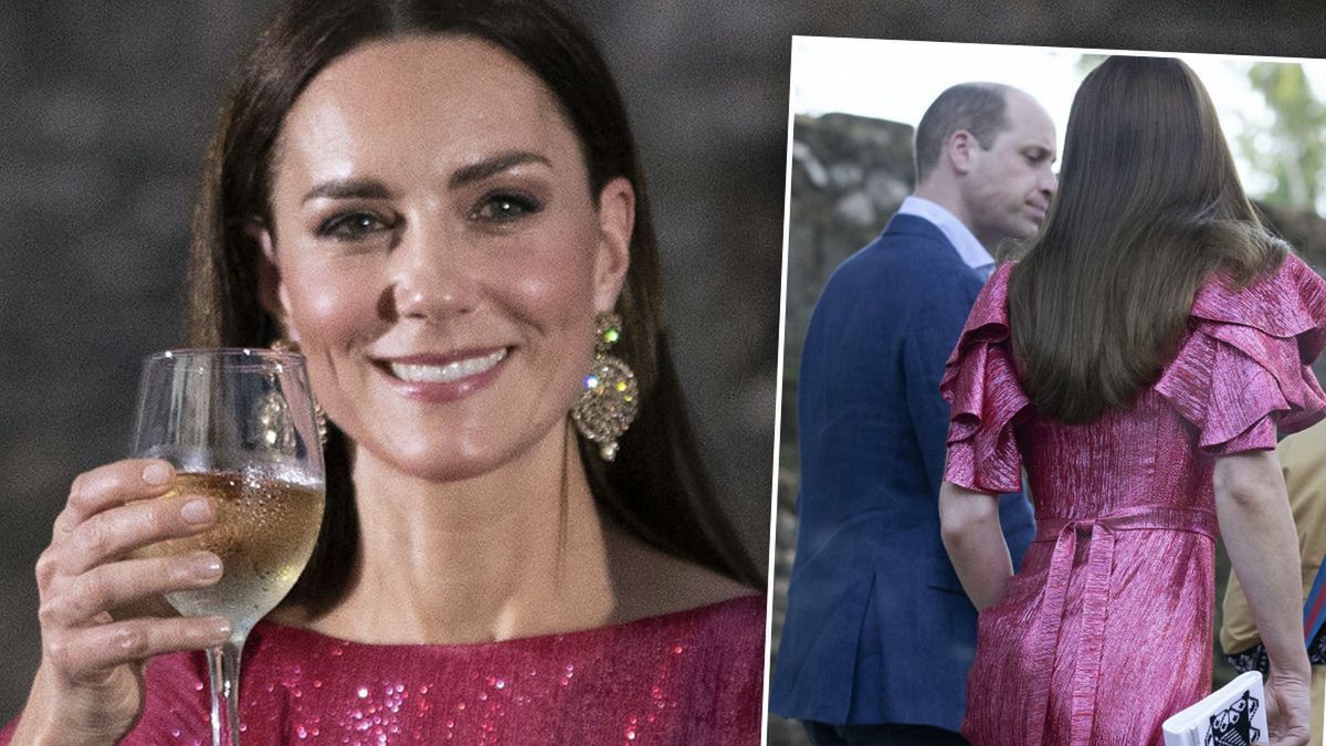Księżna Kate w różowej sukience w Belize