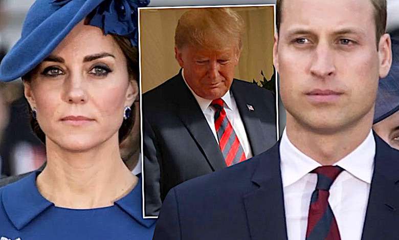 Księżna Kate, książę William, Donald Trump