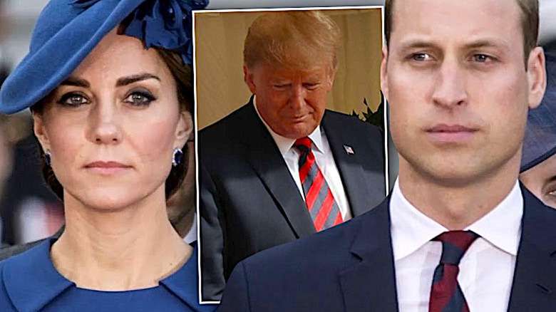 Księżna Kate, książę William, Donald Trump
