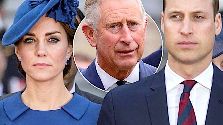 Książę Karol, księżna Kate, książę William