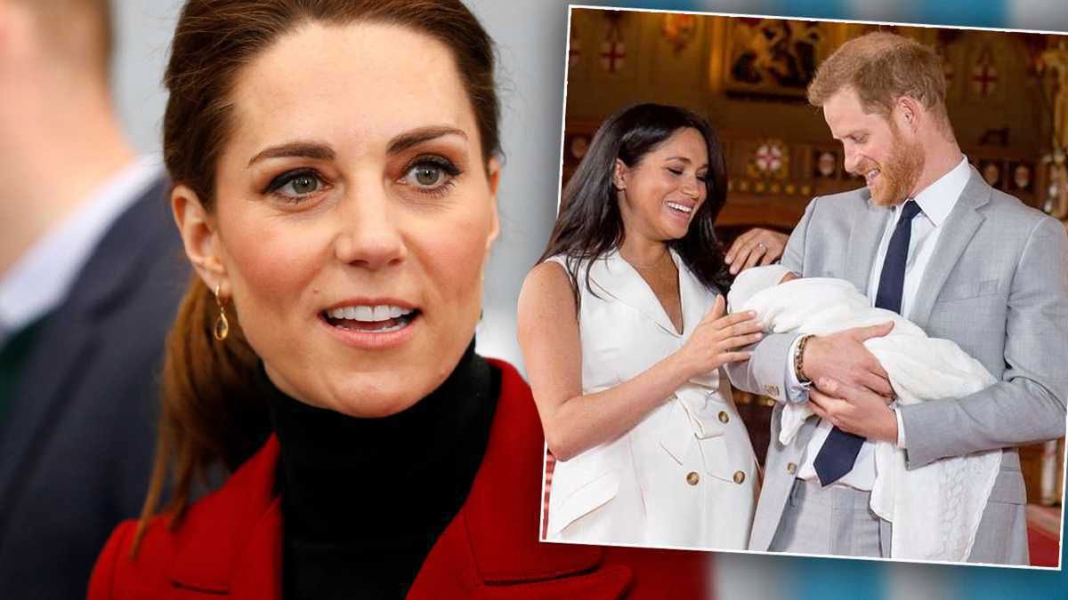 Co robiła księżna Kate, gdy Meghan Markle pokazywała syna? Do sieci trafiły zdjęcia zrobione przez paparazzi