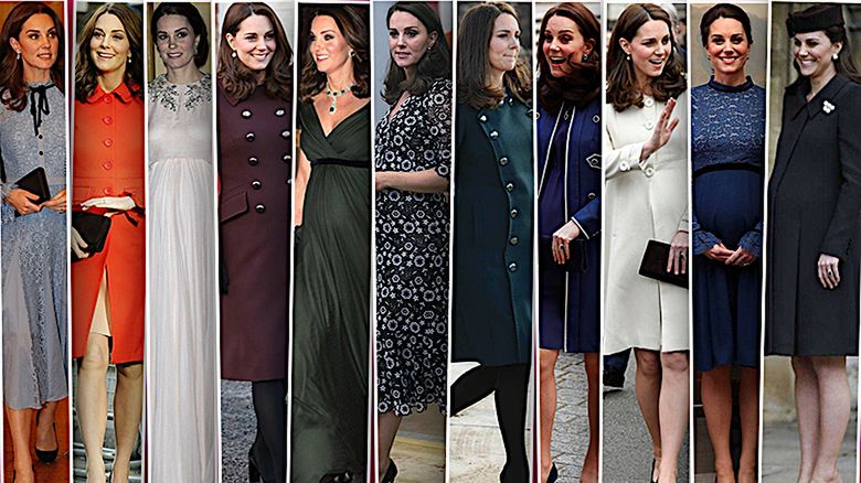 Stylizacje księżnej Kate w trzeciej ciąży