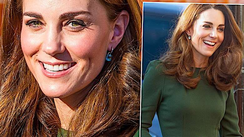 Księżna Kate w zielonej sukience