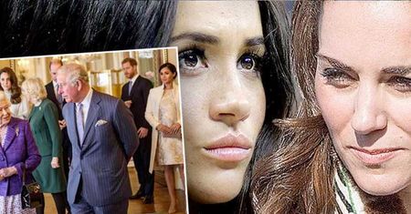 Księżna Kate zignorowała ciężarną Meghan Markle w obecności królowej! Na uroczystym spotkaniu w pałacu obie odstawiły istny cyrk! [WIDEO]