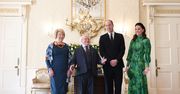 Księżna Kate i książę William z wizytą w Irlandii. Założyła sukienkę w ulubionym kolorze Irlandczyków